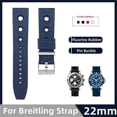 22mm breitling strap|breitling navitimer rubber strap.